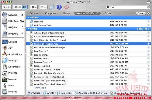 iPodDisk 0.1.1  Mac OS X - , 