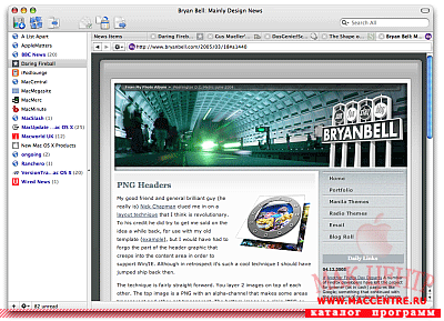 NetNewsWire 2.1.1b1  Mac OS X - , 