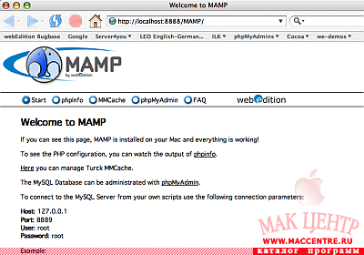 MAMP 1.3.1  Mac OS X - , 