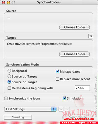 SyncTwoFolders 1.3.3  Mac OS X - , 