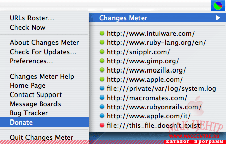 Changes Meter 1.1  Mac OS X - , 