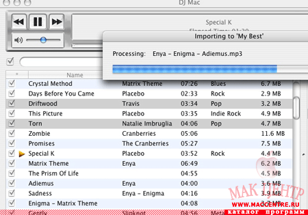 DJ Mac 1.7  Mac OS X - , 
