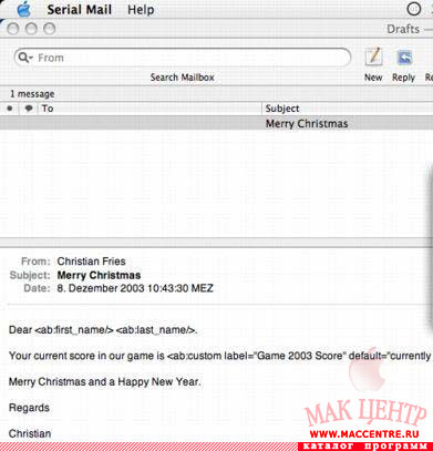 Serial Mail 3.10  Mac OS X - , 