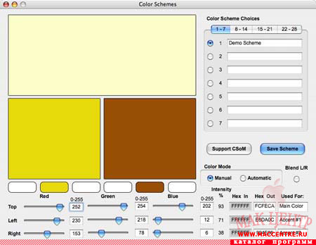 Color Schemes 5.1  Mac OS X - , 
