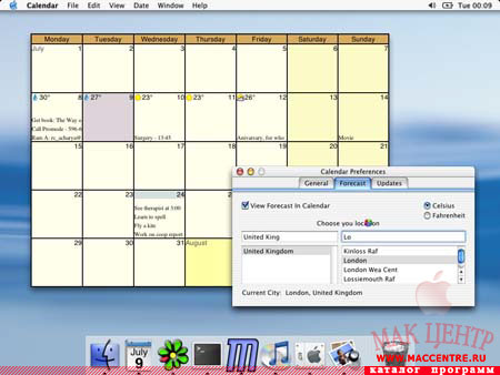 Calendar 0.43  Mac OS X - , 