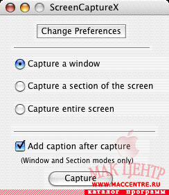 ScreenCaptureX 1.2  Mac OS X - , 