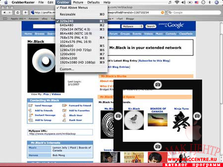 GrabberRaster 1.003  Mac OS X - , 