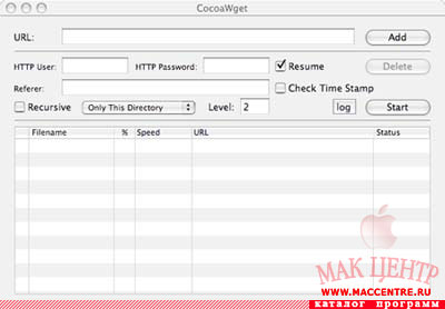 CocoaWget 2.6.2  Mac OS X - , 