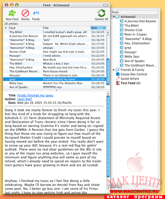 Feed 0.7b1  Mac OS X - , 