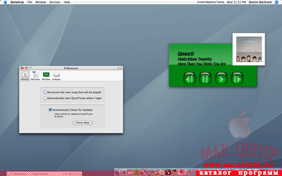 QuickTunes 2.3  Mac OS X - , 