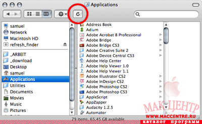 Refresh Finder 1.2  Mac OS X - , 