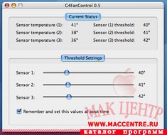 G4FanControl 0.4  Mac OS X - , 