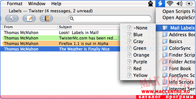 Labels for Mail.app 1.0  Mac OS X - , 