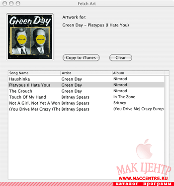 Fetch Art for iTunes 1.3.1  Mac OS X - , 