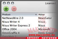 Licensed 1.0b1  Mac OS X - , 