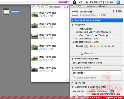 FinderFileSizes 1.2  Mac OS X - , 