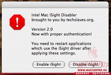 iSight Disabler AppleScript 3.0  Mac OS X - , 