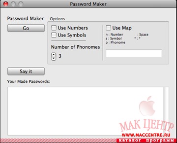 Password Maker 1.1  Mac OS X - , 