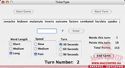 TickerType 1.1.1  Mac OS X - , 