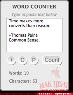 Word Counter 1.2 WDG  Mac OS X - , 