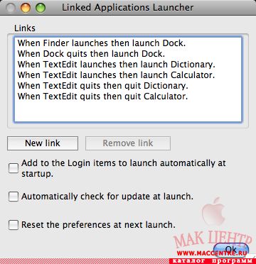 Linked Applications Launcher 3.0  Mac OS X - , 