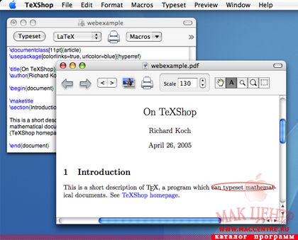 TeXShop 2.15  Mac OS X - , 