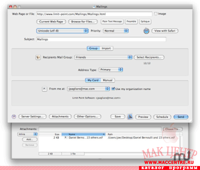 Mailings 1.9.44  Mac OS X - , 